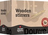 Douwe Egberts Roerstaafjes 137mm hout - Display 1000 stuks