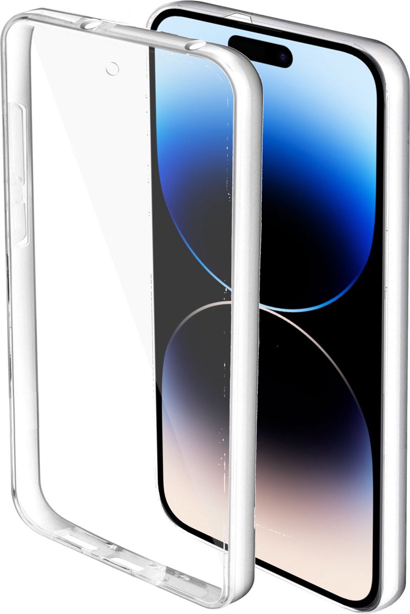 Hoesje geschikt voor iPhone 14 Pro 360 + Siliconen Screenprotector – Volledige Bescherming