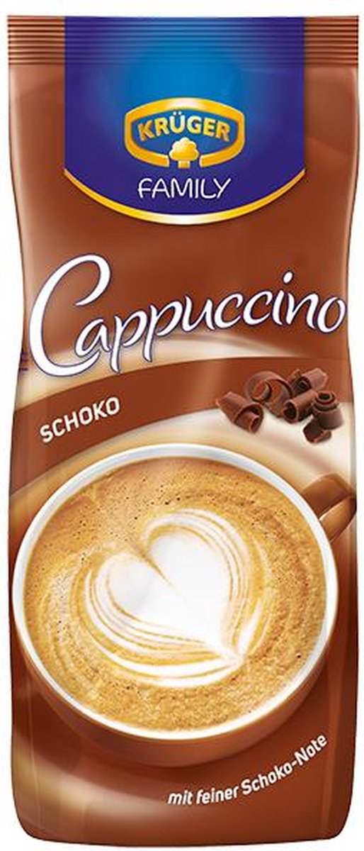 Goedkoopste Kruger family cappuccino Choco zak 12 x 500G