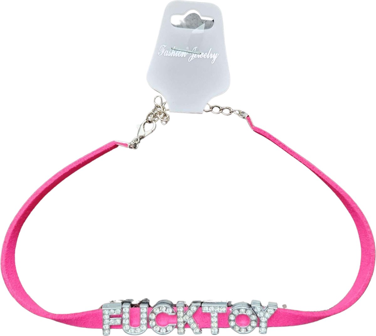 SissyMarket - ''FUCKTOY'' woord Sissy Choker - Roze