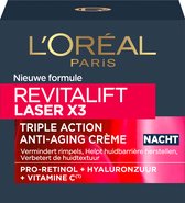 L’Oréal Paris Skin Expert Revitalift Laser X3 anti-verouderig Nachtcreme intens herstellend - 50ml - Nachtcreme crème de nuit Anti-âge