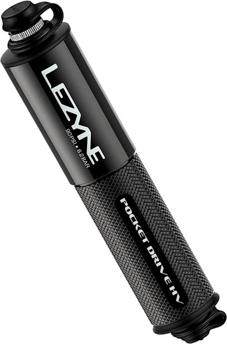 Lezyne Pocket Drive HV Handpomp Fietspomp Tot 6.2 bar ABS Flex