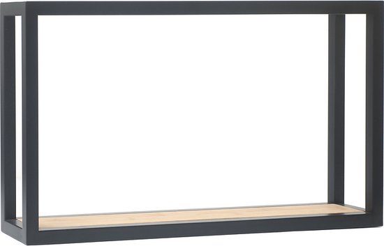 vidaXL - Wandschap - Bruin - Bewerkt hout - 60 x 15 x 10 cm - 3 stuks