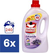 Omino Bianco Detergent Lavender - 6 x 40 Washs - pack économique