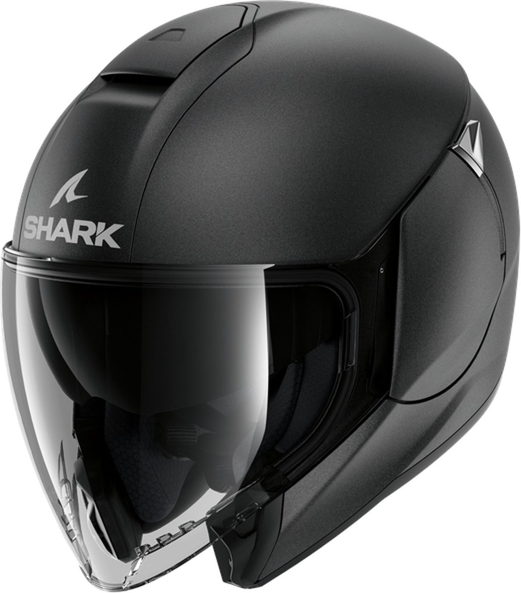 Shark Citycruiser Blank Mat Gun Metaal Mat A06 Jethelm XL