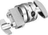 Neewer® - Multifunctioneel Heavy Duty - 2.5" Grip Head Swivel Head Holder - Montage Adapter voor Light Stand - Extension Boom Arm en andere Fotografische Apparatuur Met 1/2.1/4.3/8.5/8" Mount (Zilver)