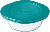 Pyrex Cook & Store Bowl Round - Comprend Couvercle - Verre Borosilicate - 350 ml - Transparent