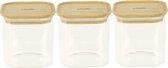 Boîtes de conservation Bidons alimentaires Square 3 x 800 ml