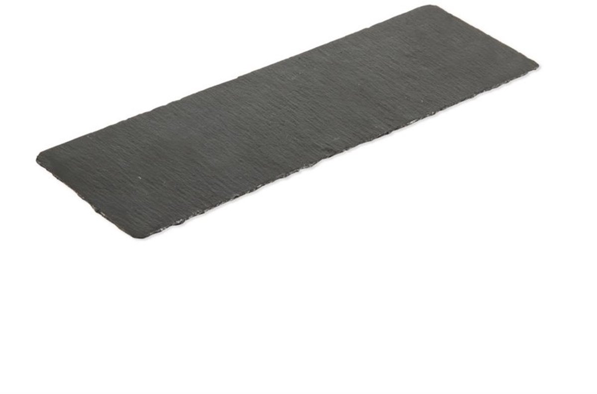 Olympia rechthoekige leistenen serveerschalen 30x10cm (4 stuks)
