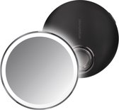 Simplehuman Mirror Sensor Compact - Acier inoxydable - Ø10 cm - Zwart