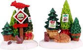 Lemax - Tree Farm Display, Set Of 2 - Kersthuisjes & Kerstdorpen