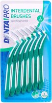 Tanden borstel - Interdentale Borstels - Extra lang handvat - Tanden - Reiniging - Verwijderd bacteriën/ tandplak - Gebit - 7stuks - 3mm - Stokers - Groen - DentalPro.