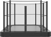 Akrobat Trampoline Primus Flat to the ground 430 x 305 cm - Zwart