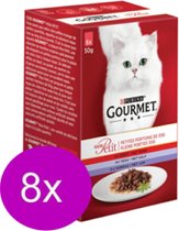 8x Gourmet Mon Petit - Vlees - Kattenvoer - 6x50g