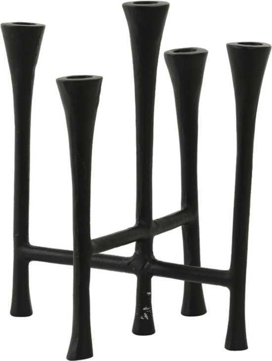 Light & Living Kandelaar Olivier Zwart 25,5x21,5x28cm