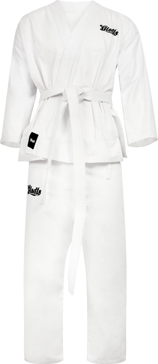 Gladts Karate training pak kind - karate pak volwassenen - inclusief karateband - karatepakken - karatepak kinderen - karate pak kind. maat 100 cm