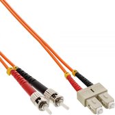 SC - ST Duplex Optical Fiber Patch kabel - Multi Mode OM1 - oranje / LSZH - 2 meter