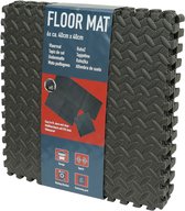 Fitness Vloermat 40x40cm (6 stuks) - Multifuntionele Vloer Mat Geschikt voor Gym / Home Trainer / Garage / Witgoed / - Hometrainer Onderlegger - Matten voor Wasmachine / Droger
