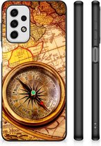 Foto hoesje Geschikt voor Samsung Galaxy A23 Telefoonhoesje met Zwarte rand Kompas