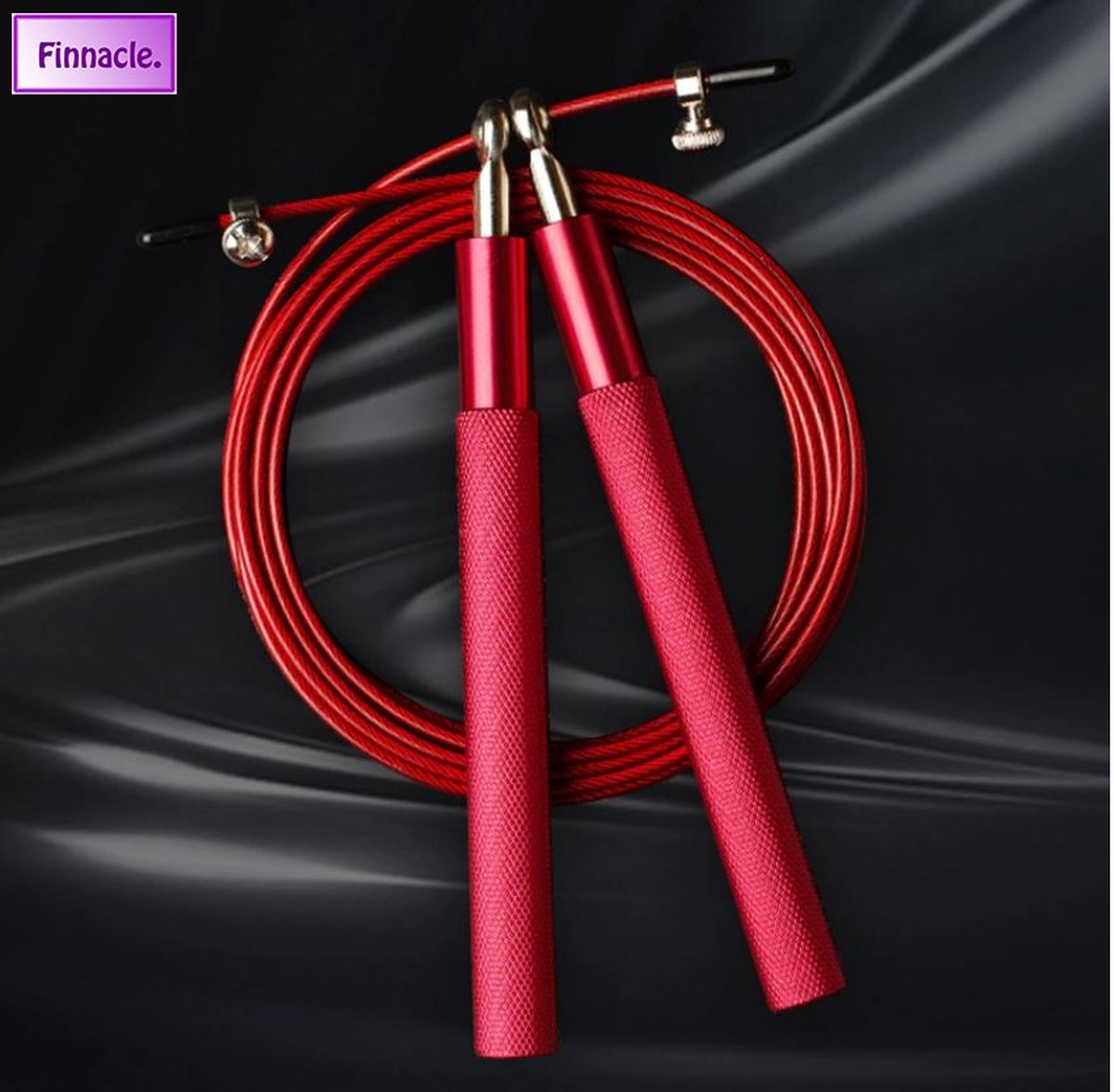 Finnacle - Springtouw - Jump rope - Crossfit - Hoge Snelheid - Duurzaam Staal Slijtvast ontwerp - Rood