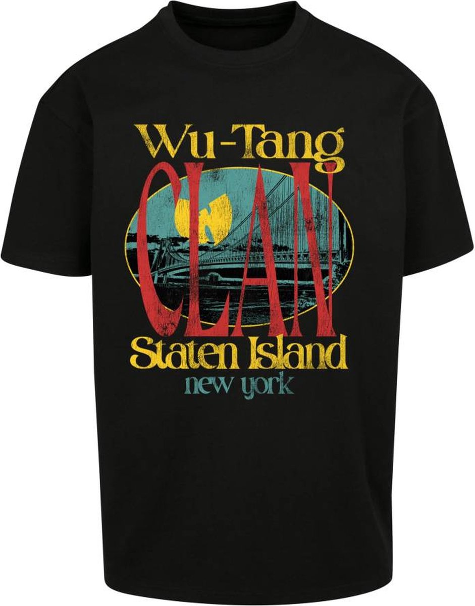 Mister Tee Wu-Tang Clan Staten Island Oversize Heren T-shirt XXL Zwart