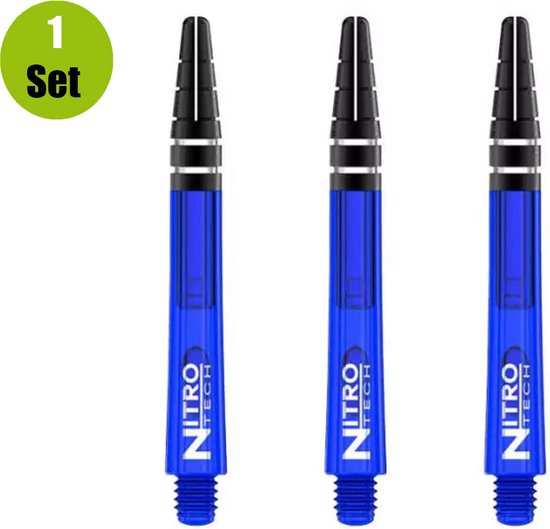 RedDragon Nitrotech DartShafts - Blauw - Short - (1 Set) van Reddragon — afbeelding 3