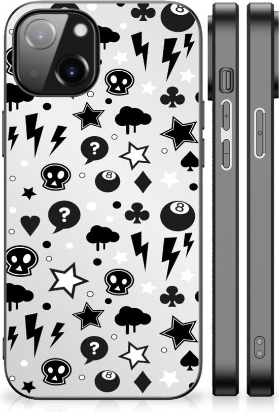 Telefoonhoesje Apple iPhone 13 | iPhone 14 Silver Punk