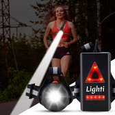 Lighti® LED Hardloop verlichting  - Hardloop lampjes - Wandel verlichting - Hardloop licht - Reflecterend hardloopvest - Verlichting hardlopen - Hardloopvest met verlichting - Wandelverlichting - USB oplaadbaar -  Verstelbaar