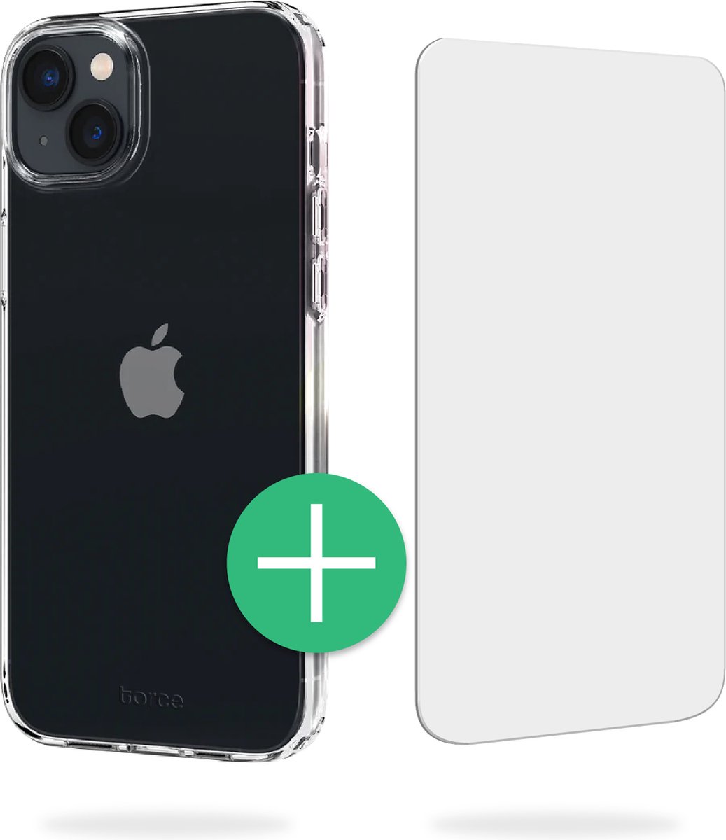 TORCE iPhone 14 Hoesje Met Screenprotector - Transparant - TPU