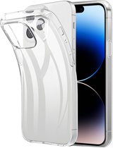 MMOBIEL Siliconen TPU Beschermhoes Geschikt voor iPhone 14 Pro - 6.1 inch - 2022 - Transparant - Ultradun Back Cover Case