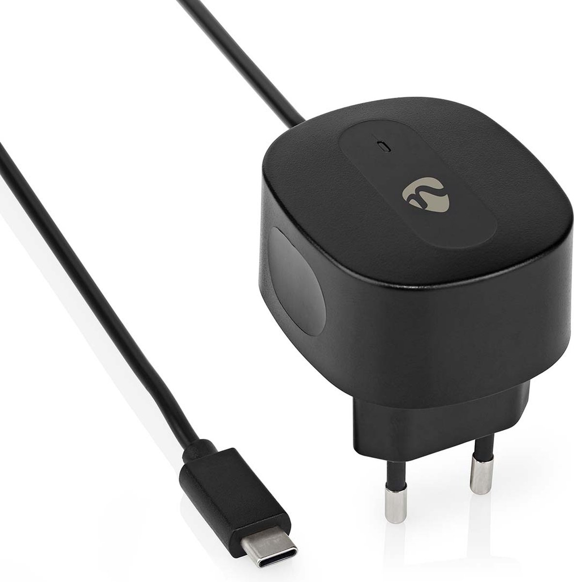 Nedis Oplader - 15 W - 1x 3.0 A - Outputs: 1 - USB-C Kabel - 1.50 m - Single Voltage Output - Zwart