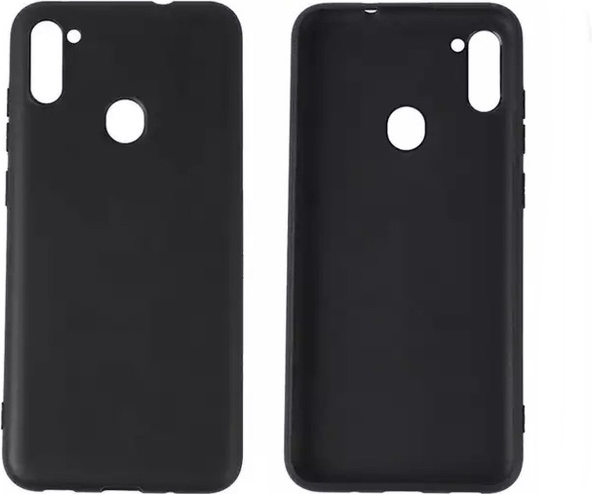 TPU back cover Geschikt voor Samsung Galaxy A21 - Zwart hoesje