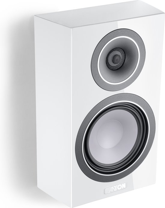 Canton Vento 10 - Passieve Onwall Speakers - Compacte Wandluidsprekers - HiFi - Pianolak Wit (per paar - 2 stuks) van Canton — afbeelding 2