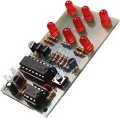 Elektronische dobbelstenen 5mm rode led ne555 cd4017 elektronische zelfbouw kit DIY