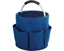 WENKO 87850500 Universele reinigingscaddy - opbergdoos voor poederaccessoires, polyester, 28 x 26,5 x 28 cm, blauw