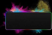 muismat - led verlichting - gamers - mouse pad with led - wisselende kleuren - muismat - gaming - antislip mat - Mousepad XXL - grote Muismat - onderlegger -Game Muismat - waterafstotend - Gestikte Randen