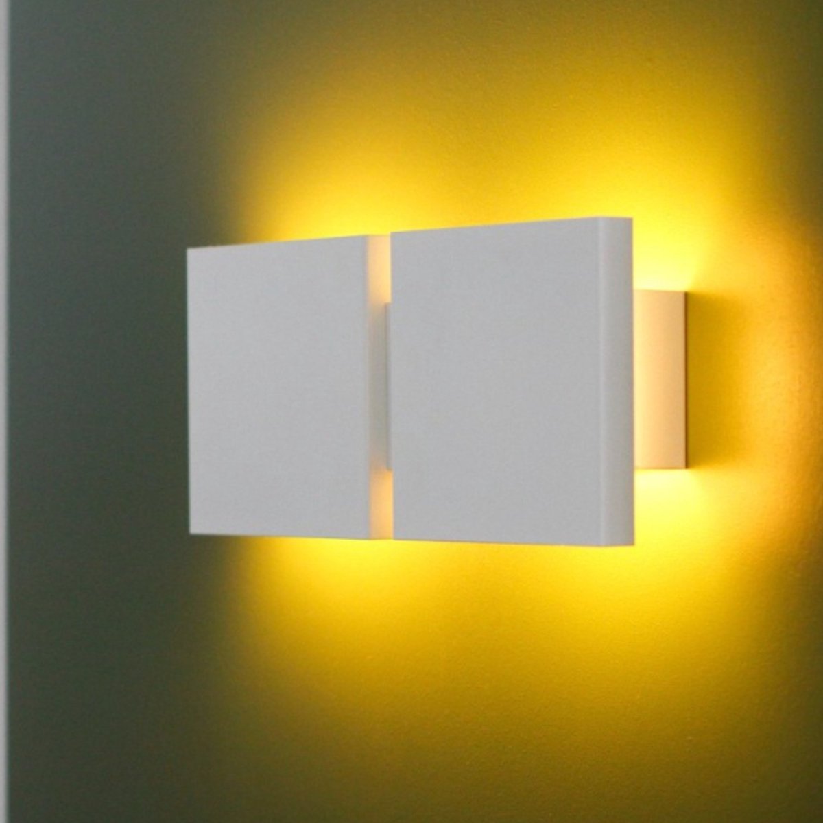 Axis71 Square 2G Wandlamp Christophe Gevers | 39,5 x 18 x 8 cm - Wandlamp Binnen - Metaal - Verlichting - Decoratie - Interieur - Modern - Wit