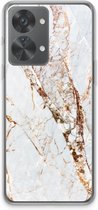 Case Company® - Coque OnePlus Nord 2T - Marbre Goud - Coque souple pour téléphone - Protection tous côtés et bord d'écran