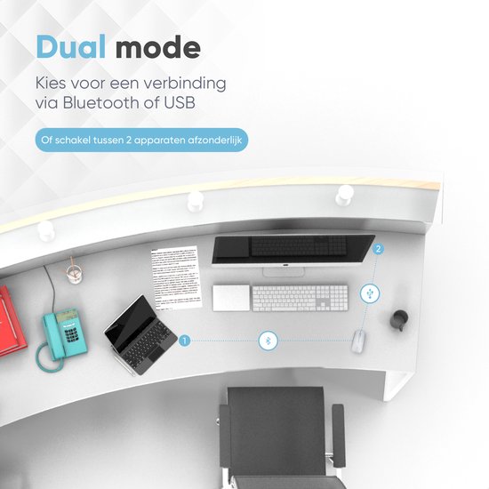 Trendfield Draadloze Muis - Bluetooth - Stil - Oplaadbaar - Zwart