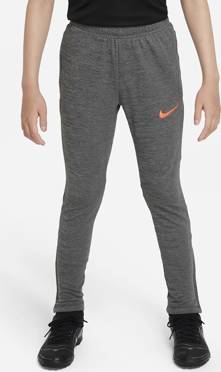 Nike Dri-Fit Trainingsbroek Boys - Grijs/Oranje/Zwart - Maat 128