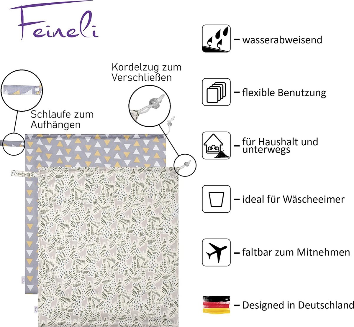 2 Pcs Filet à Linge, Sacs à Linge Avec Cordon De Serrage, Sac De Lavage