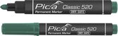 Pica 520/36-10 Permanent Marker - Rond - Groen - 1-4mm (10st)