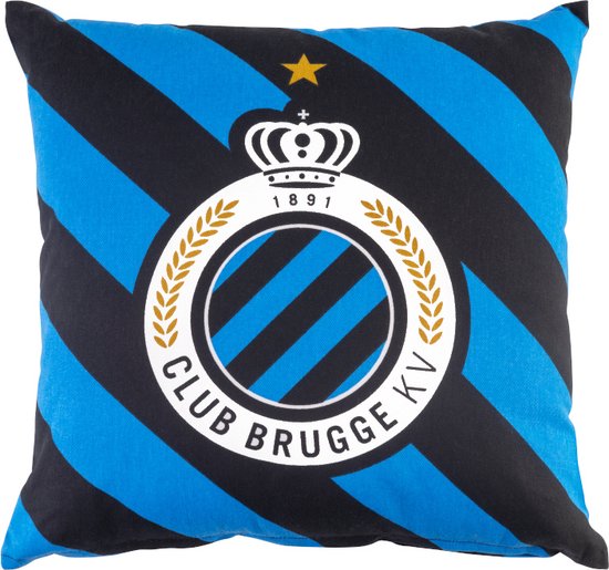 Club Brugge kussen strepen 40 x 40 cm