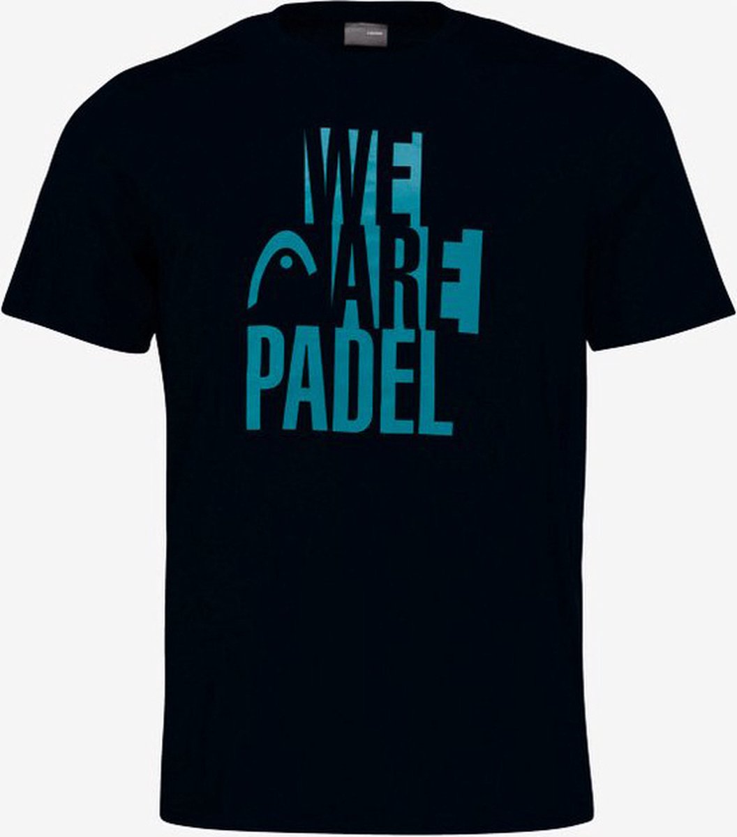 HEAD 'We Are Padel' BOLD T-shirt - zwart/blauw - maat M