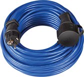 Brennenstuhl Bremaxx verlengkabel (25 m kabel, voor kortstondig gebruik buitenshuis IP44) 25 m blauw