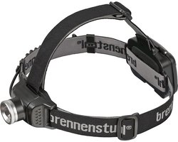 Brennenstuhl LuxPremium Led-hoofdlamp, ledlamp met voor- en achterlicht, ideaal voor joggen (IP44, met Cree-led, incl. batterijen) kleur: zwart