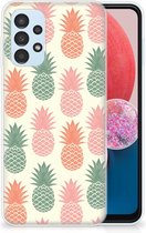 Siliconen Hoesje Geschikt voor Samsung Galaxy A13 4G GSM Hoesje Ananas