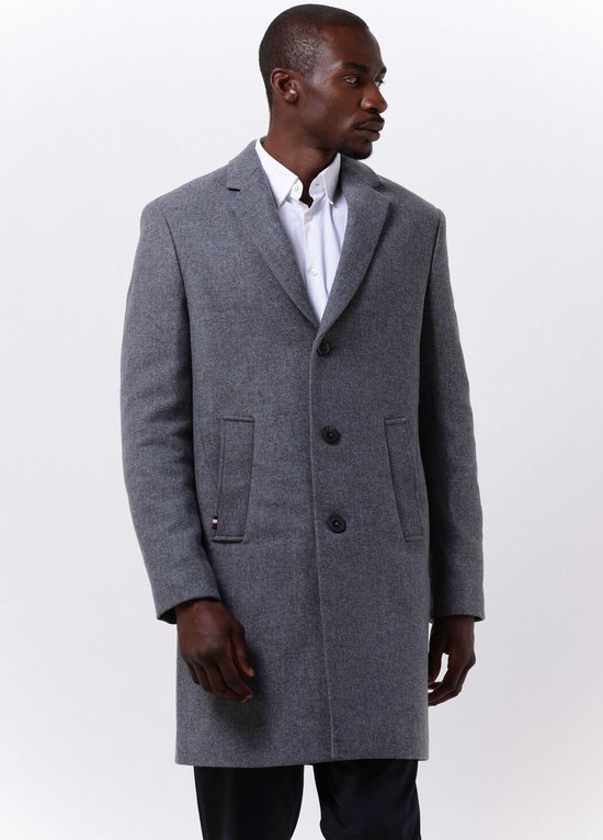 Tommy Hilfiger Dressed Casual Wool Mix Coat Jassen Heren - Winterjas -  Grijs - Maat XL | bol.com