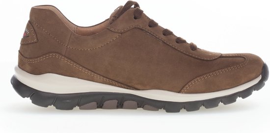 Gabor rollingsoft sensitive 96.965.41 - dames rollende wandelsneaker - bruin - maat 40 (EU) 6.5 (UK)