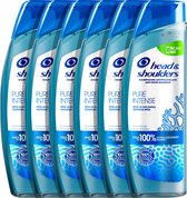 Bol.com Head & Shoulders Pure Intense Hoofdhuid Detox - Anti-roos - shampoo - Met Zeemineralen - 6 x 250ml aanbieding